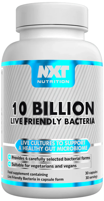 NXT Nutrition 10 Billion Live Friendly Bacteria 30 Caps