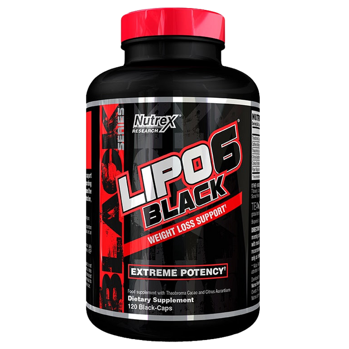 Nutrex Lipo-6 Black – 120 schwarze Kapseln