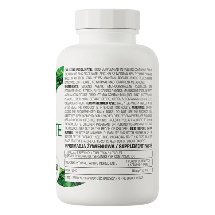 OstroVit Zinc Picolinate 150 tablets