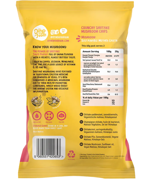Other Foods Mushroom Crisps 8x40g