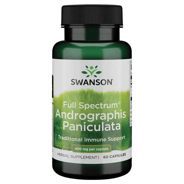 Swanson Full Spectrum Andrographis Paniculata, 400mg - 60 caps - Health and Wellbeing at MySupplementShop by Swanson