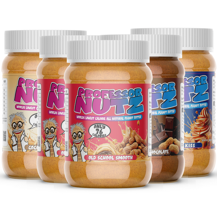 Professor Nutz™ Peanut Butter | Low-Calorie, High-Protein, Fat-Binding Fiber | 7g Protein Per Ounce
