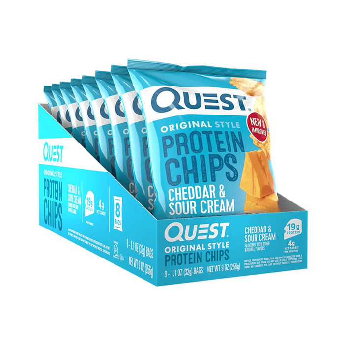 Quest Nutrition Protein Chips 8x32g - Food Cupboard at MySupplementShop by Quest Nutrition