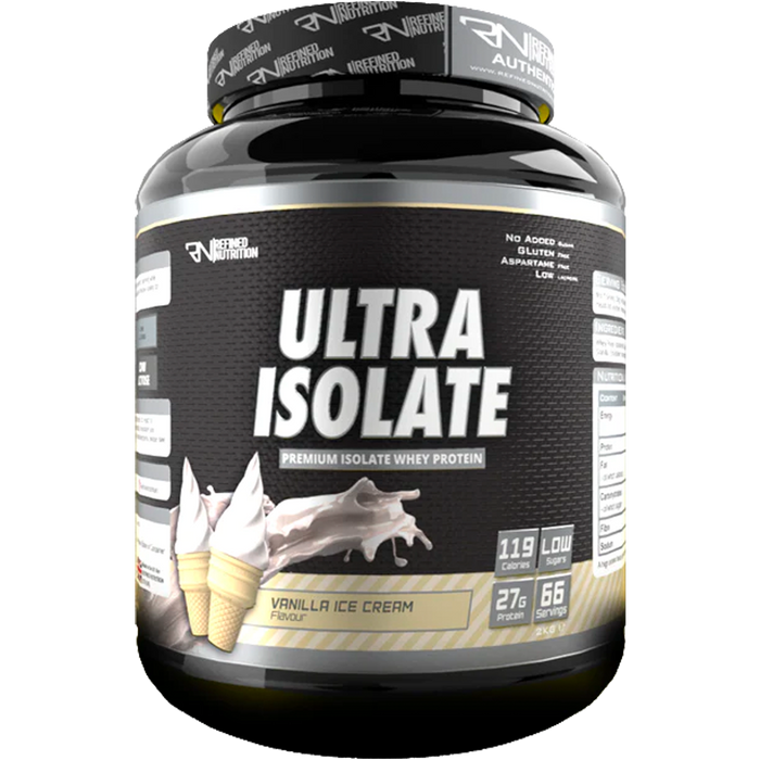 Refined Nutrition  Ultra Isolate 2kg - Vanilla Ice Cream - Sports Nutrition at MySupplementShop by Refined Nutrition