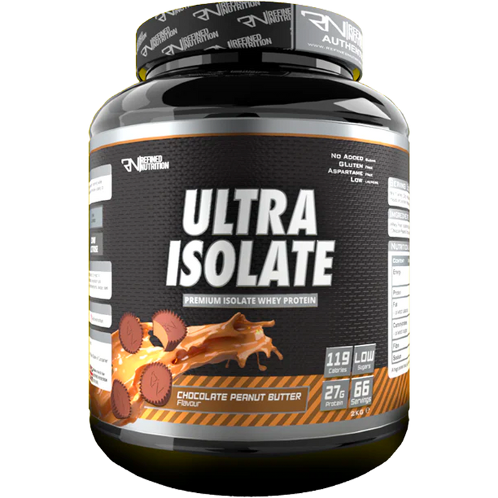 Refined Nutrition  Ultra Isolate 2kg - Chocolate Peanut Butter - Sports Nutrition at MySupplementShop by Refined Nutrition