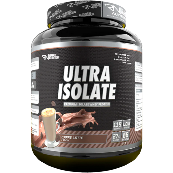 Refined Nutrition  Ultra Isolate 2kg - Caffe Latte - Sports Nutrition at MySupplementShop by Refined Nutrition