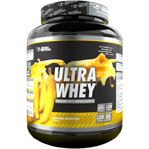 Refined Nutrition Ultra Whey 2kg Banana Smoothie | Premium Sports Nutrition at MYSUPPLEMENTSHOP.co.uk