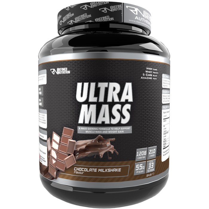 Refined Nutrition  Ultra Mass 2kg - Chocolate Milkshake - Sports Nutrition at MySupplementShop by Refined Nutrition