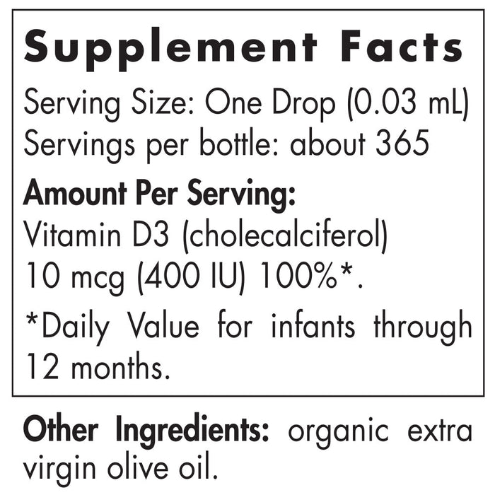 Nordic Naturals Baby's Vitamin D3 400 IU - 11ml