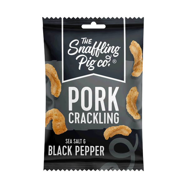 Snaffling Pig Pork Crackling 12x40g - Pork Rinds at MySupplementShop by The Snaffling Pig Co