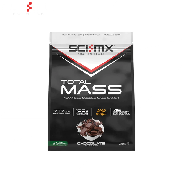 Sci-MX Total Mass 2kg 16 Servings - Chocolate - Mass Gainer at MySupplementShop by Sci-MX