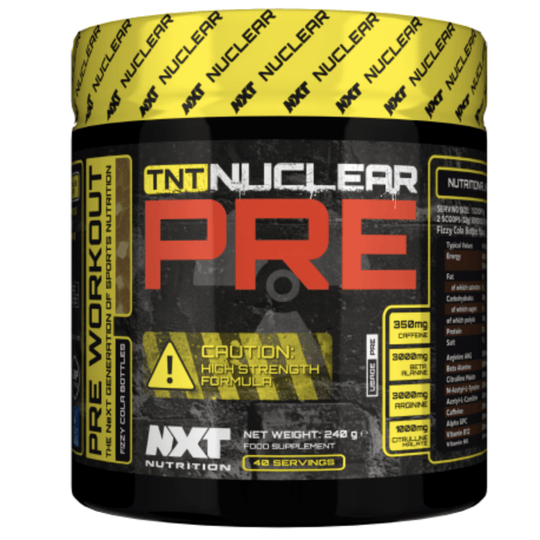 NXT Nutrition TNT Nuclear PRE-workout 40 servings - Fizzy Cola Bottles - Pre-Workout at MySupplementShop by Nxt Nutrition