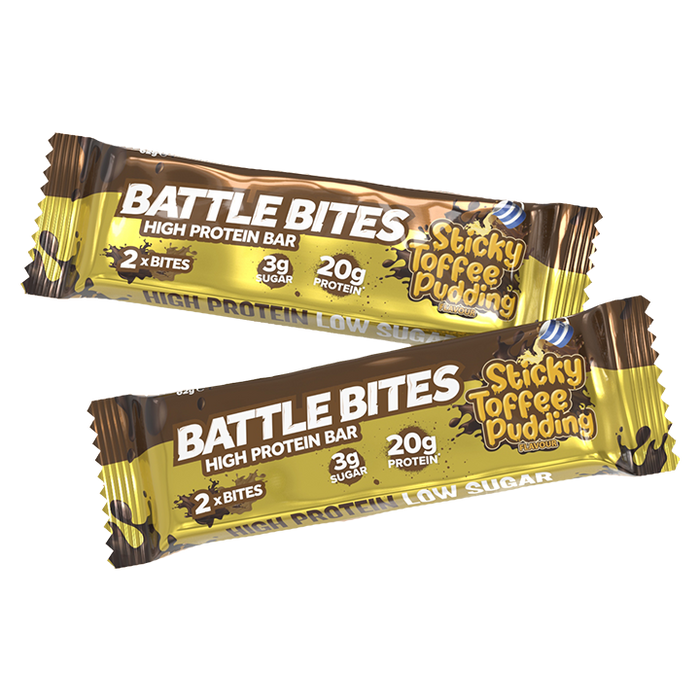 Battle Bites Protein Bars – High Protein, Low Sugar Snack – All Flavours Available 12x62g