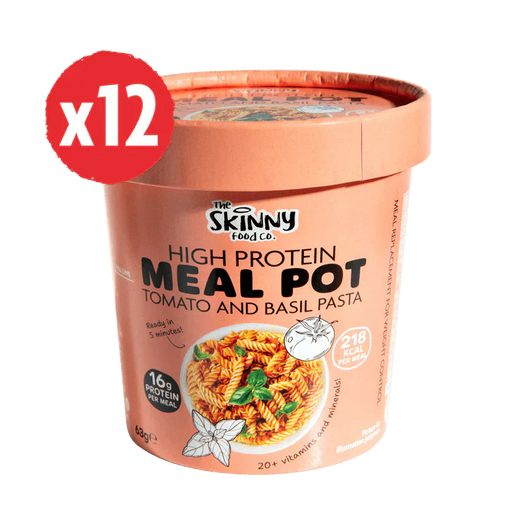 The Skinny Food Co High Protein Mealpots - 12x62g / Tomato & Basil