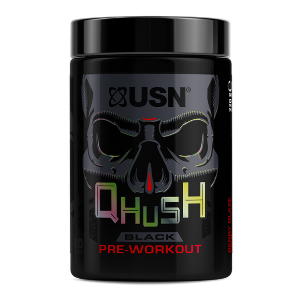 USN QHUSH Black 220g Berry Blaze - Health Foods at MySupplementShop by USN