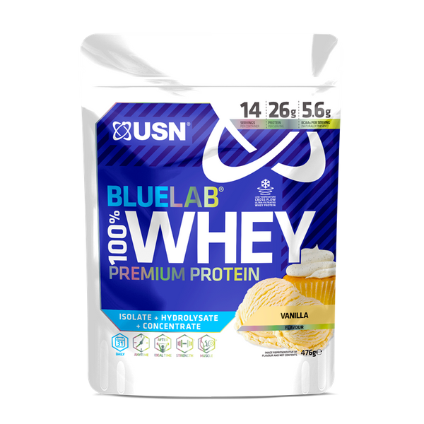 USN Blue Lab Whey 100% 476g Vanilla | Premium Health & Nutrition at MySupplementShop.co.uk