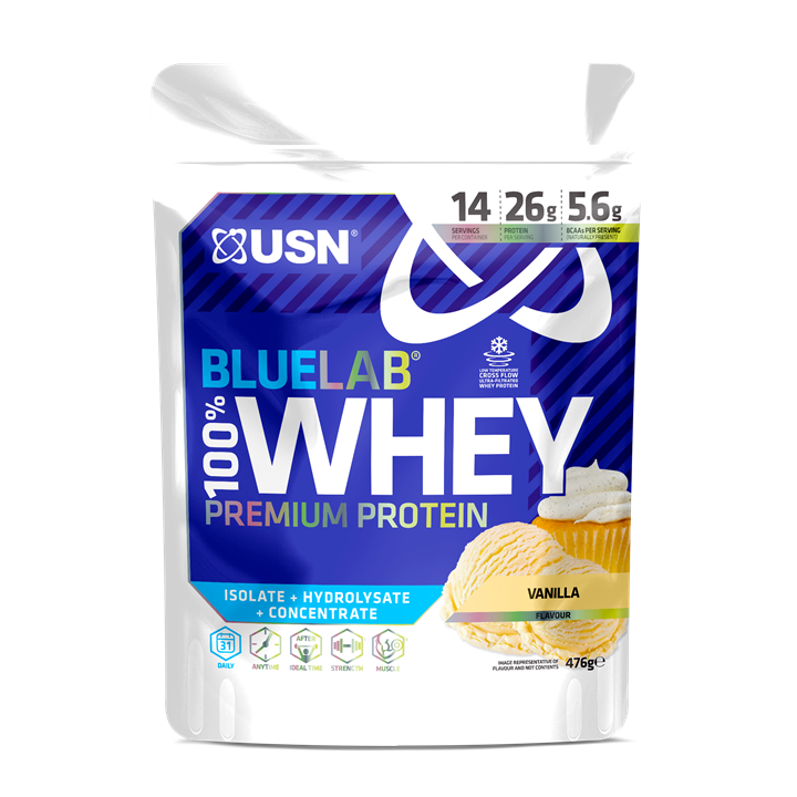 USN Blue Lab Whey 100% 476g Vanilla | Premium Health & Nutrition at MySupplementShop.co.uk