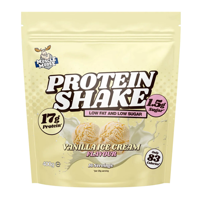 Muscle Moose Protein Shake 400g - Vanilla Ice Cream - Protein Powder at MySupplementShop by Muscle Moose