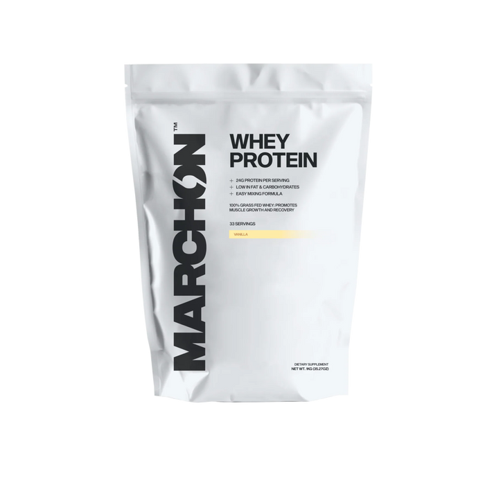 MARCHON™ Whey Protein 1kg – 24g Protein, Fast Absorption & Muscle Recovery