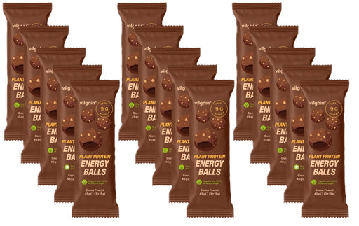 Vilgain Organic Plant Protein Energy Balls 15 x 45g