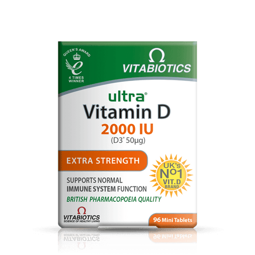 Vitabiotics Ultra Vitamin D 2000 IU 96 Tablets - Bone Care at MySupplementShop by Vitabiotics