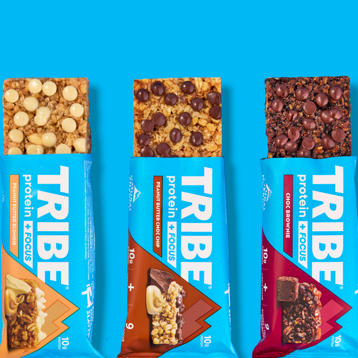 Tribe Protein + Focus Flapjack | 10g Plant Protein | Vegan & Gluten-Free