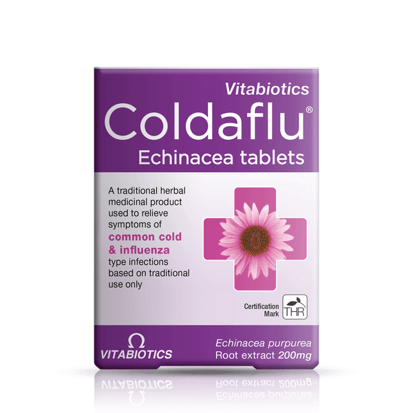 Vitabiotics Cold & Flu Echinacea 200mg 30 Tablets - Immune Support at MySupplementShop by Vitabiotics