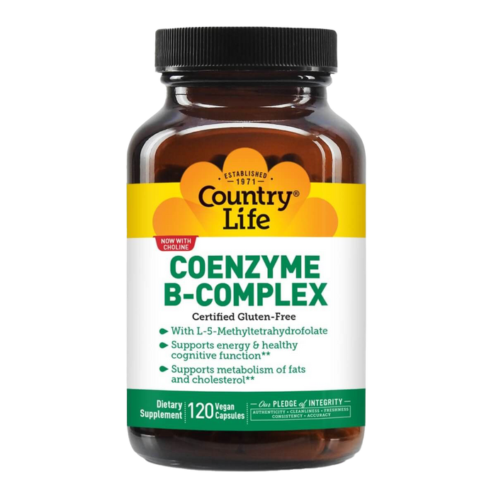 Country Life Coenzyme B-Complex Advanced 120 Vegan Capsules