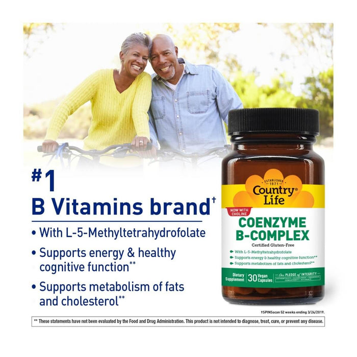 Country Life Coenzyme B-Complex 240 Vegan Capsules | Premium Supplements at MYSUPPLEMENTSHOP