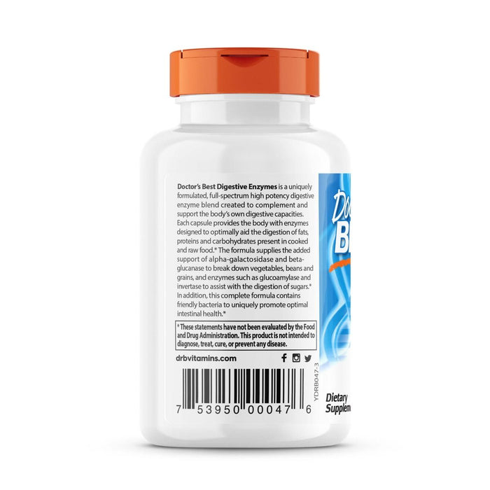 Doctor's Best Digestive Enzymes 90 Veggie Capsules | Premium Supplements at MYSUPPLEMENTSHOP