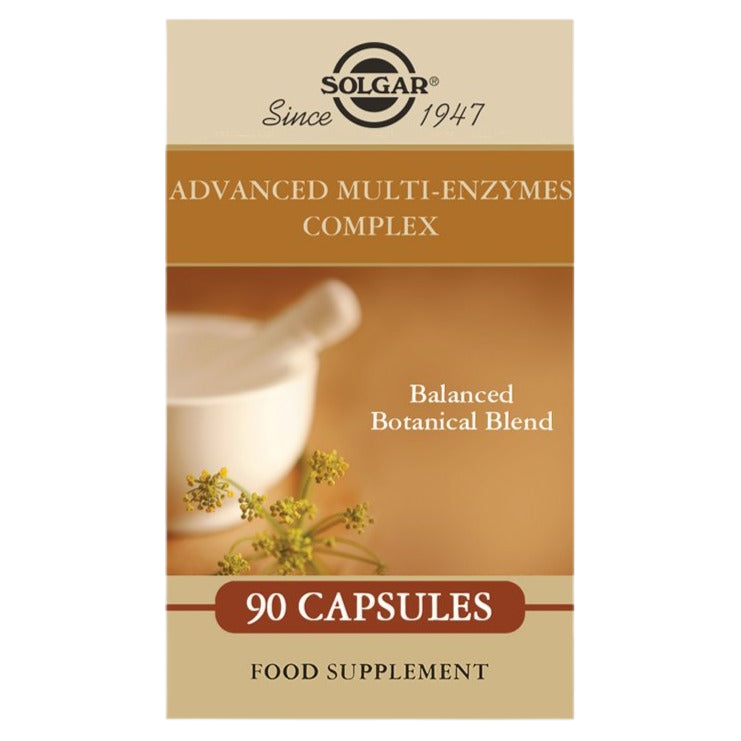 Solgar Advanced Multi-Enzyme Complex Vegetable Capsules Pack of 90 - Digestive Health at MySupplementShop by Solgar