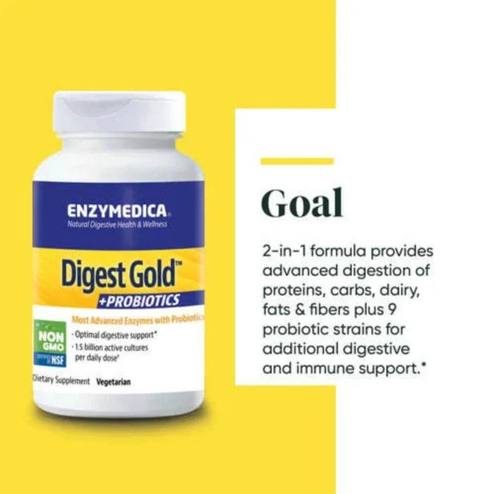 Enzymedica Digest Gold + Probiotics 180 Capsules Best Value Nutritional Supplement at MYSUPPLEMENTSHOP.co.uk