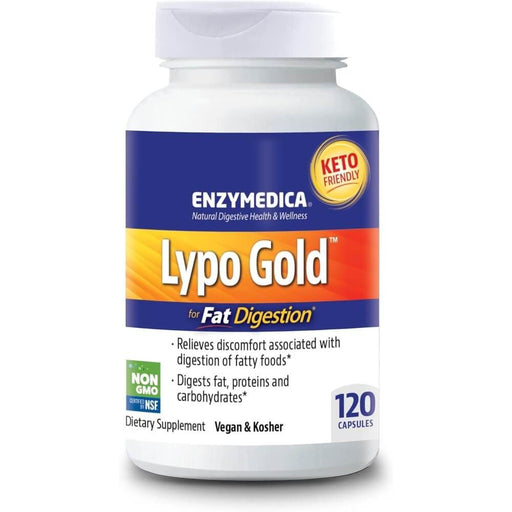 Enzymedica Lypo Gold 120 Capsules Best Value Nutritional Supplement at MYSUPPLEMENTSHOP.co.uk