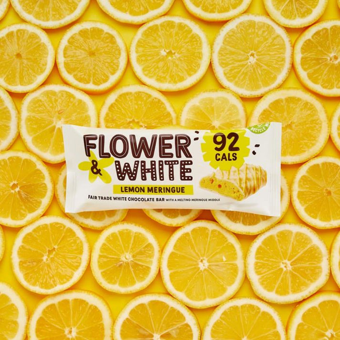 Flower&amp;White Baiserriegel 12x20g Schokoladen-Crunch