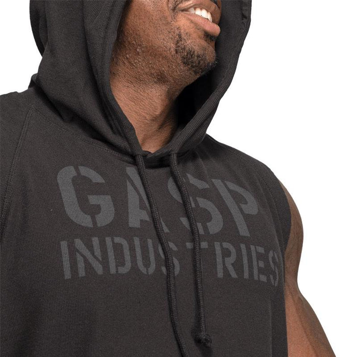 GASP Thermal SL Hoodie - Washed Black