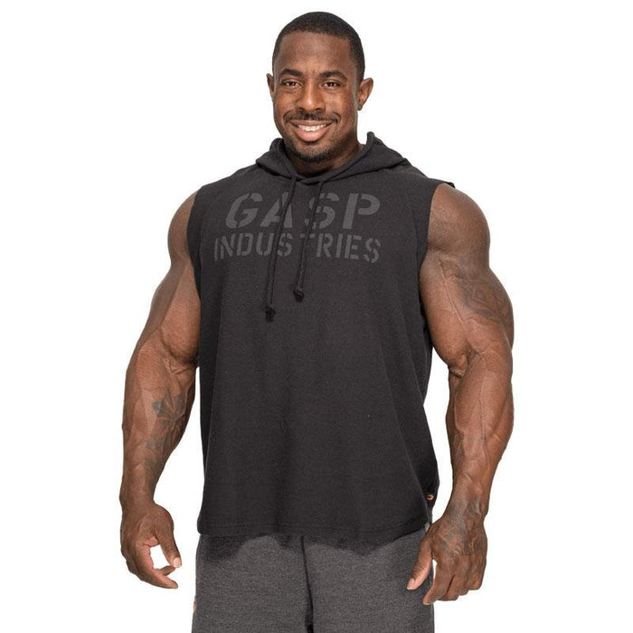 GASP Thermal SL Hoodie - Washed Black - Thermal SL Hoodie at MySupplementShop by Gasp