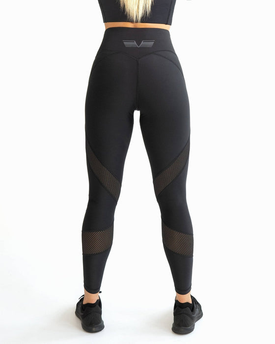 Gavelo Mesh Black Swirl Leggings