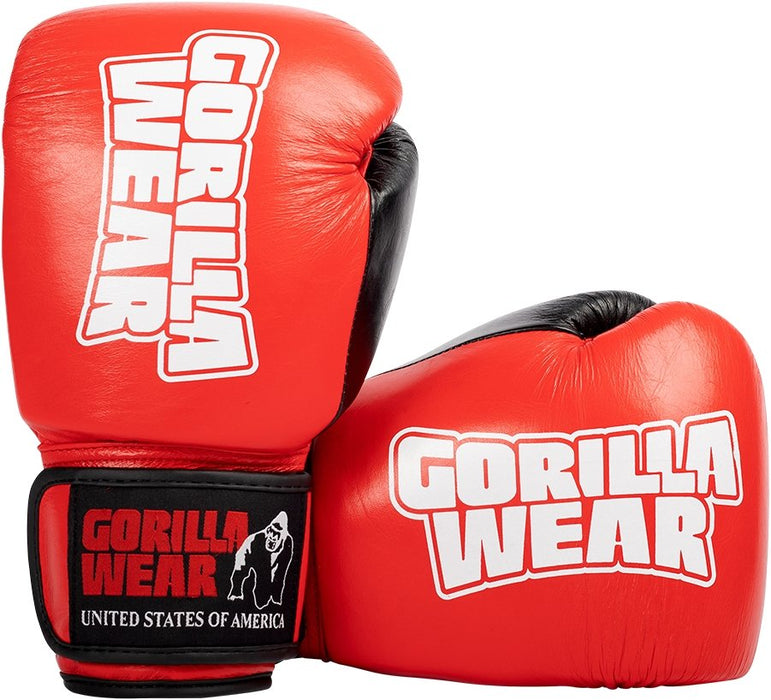 Gorilla Wear Ashton Boxing Gloves - Red/Black