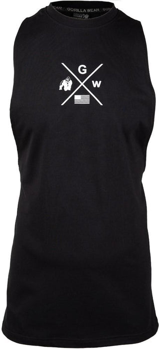 Gorilla Wear Cisco Drop Armhole Tank Top - Black/White