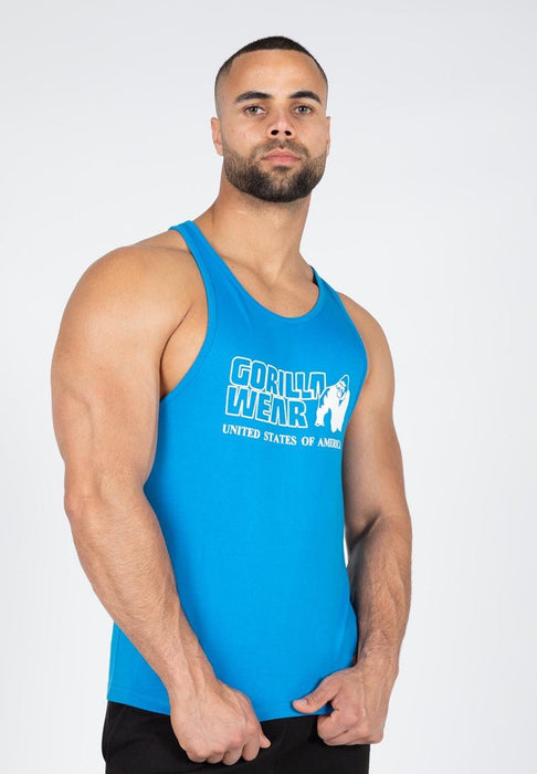 Gorilla Wear Classic Tank Top Blue - Large - Tank Top at MySupplementShop by Gorilla Wear