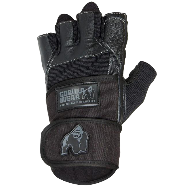 Gorilla Wear Dallas Wrist Wrap Gloves - Black