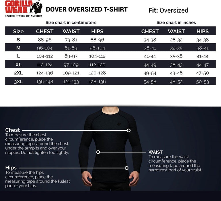 Gorilla Wear Dover Oversized T-Shirt - Black