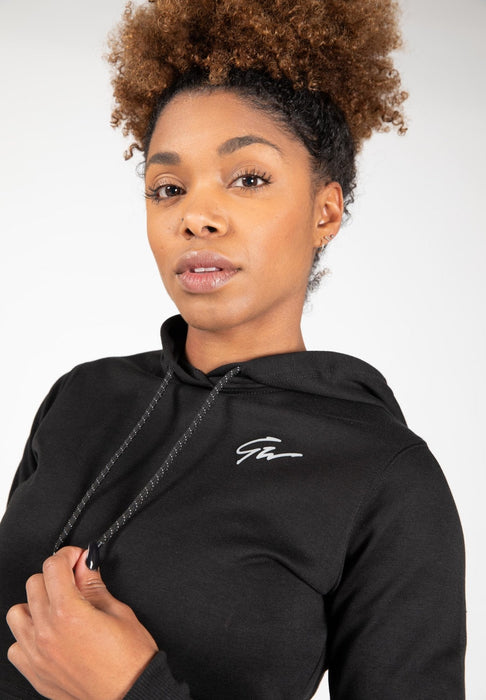 Gorilla Wear Pixley Crop Top Hoodie - Black