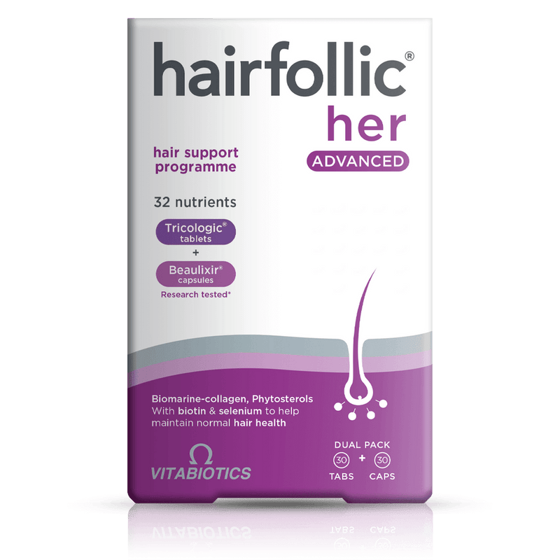 Vitabiotics Hairfollic Her Advanced Dual Pack 60 Tablets - Women at MySupplementShop by Vitabiotics