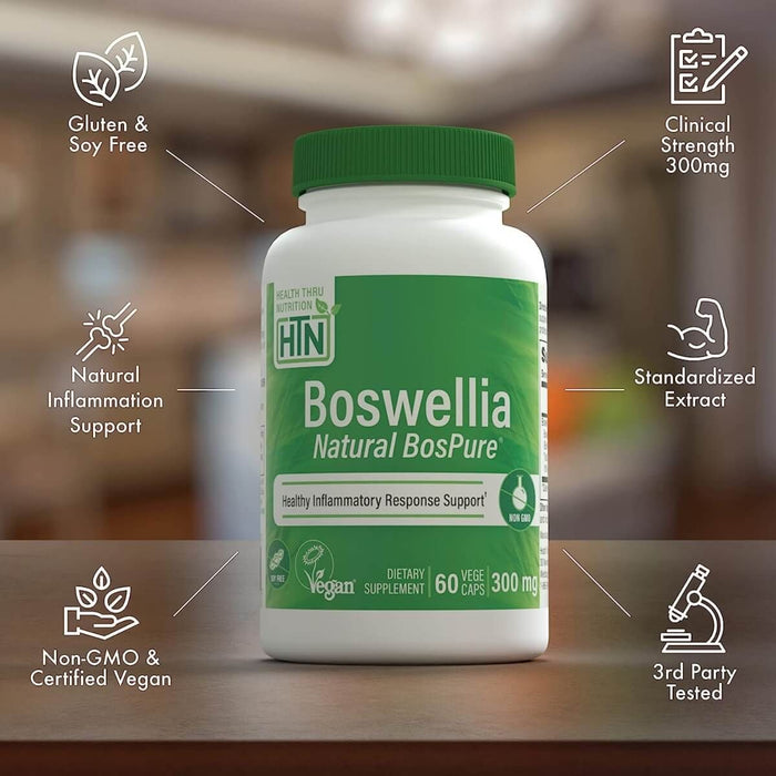 Health Thru Nutrition Boswellia BosPure 300mg 60 Veggie Capsules | Premium Supplements at MYSUPPLEMENTSHOP