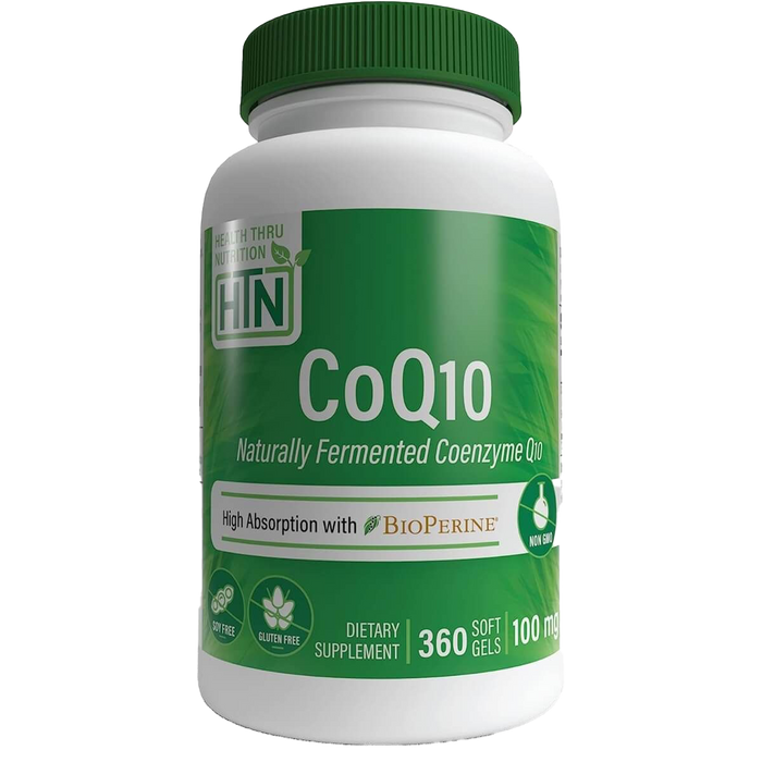 Health Thru Nutrition CoQ10 with BioPerine 100mg 360 Softgels