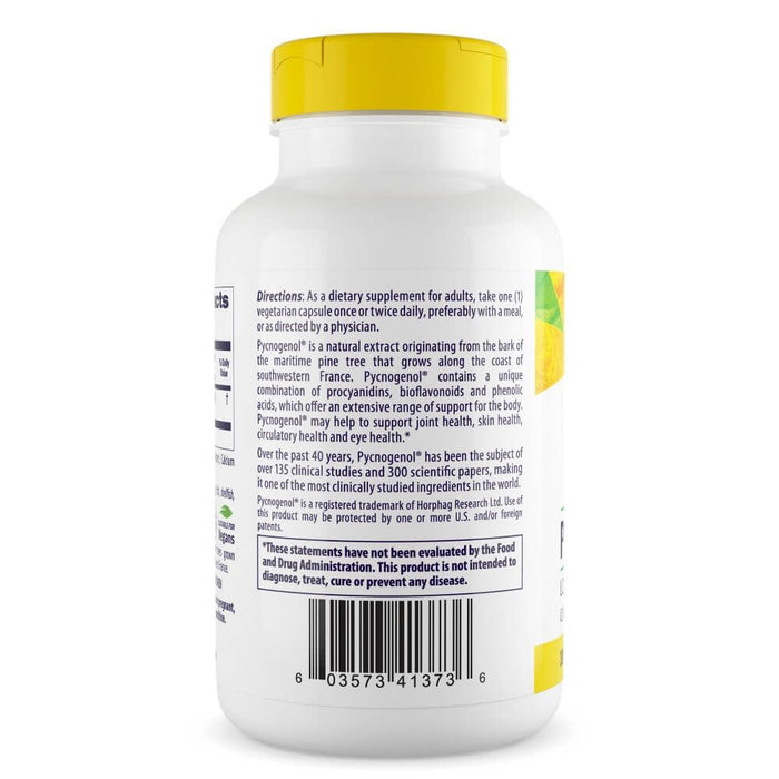 Healthy Origins Pycnogenol 100 mg 120 Veggie Capsules | Premium Supplements at MYSUPPLEMENTSHOP