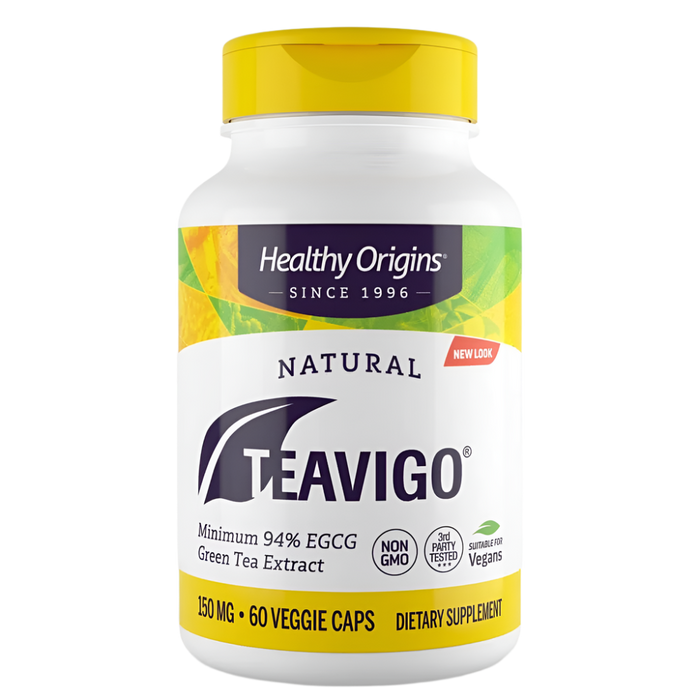 Healthy Origins Teavigo 150mg, Green Tea Extract 60 Veggie Capsules