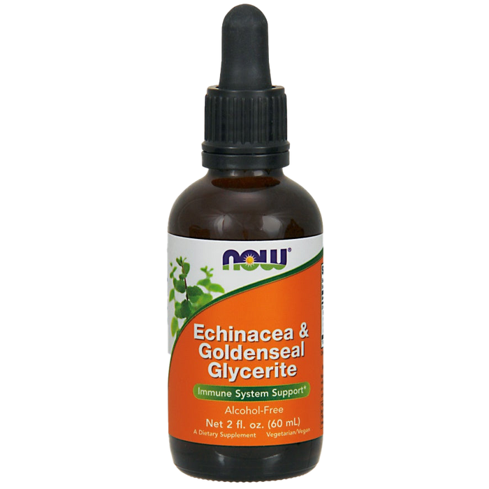 NOW Foods Echinacea & Goldenseal Glycerite - 60 ml.