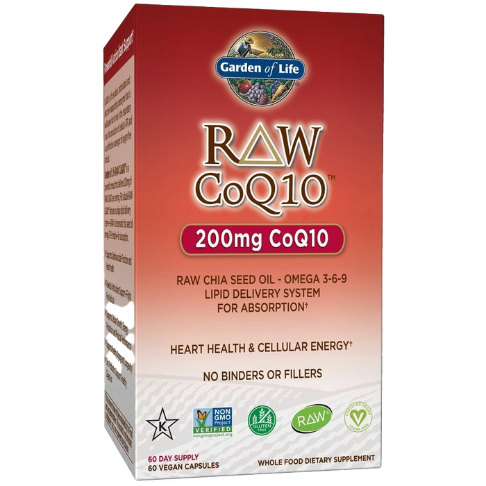 Garden of Life Raw CoQ10, 200mg - 60 vegan caps